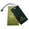 Gold / Black Personalized Garment Custom Printed Hang Clothing Tags Silk Screen Printing